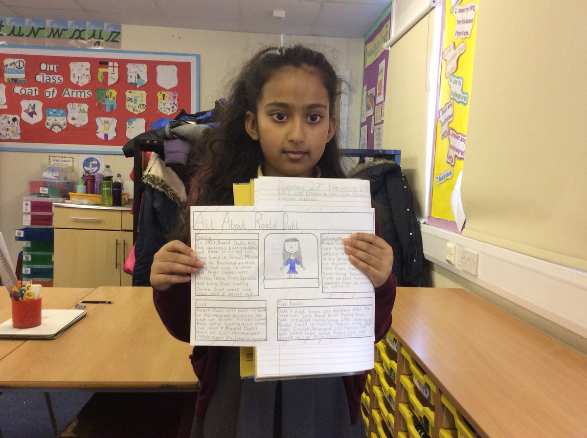 Achieve_Class5's tweet photo. Check out these superb fact files on Roald Dahl today! https://t.co/eikATMNTZB