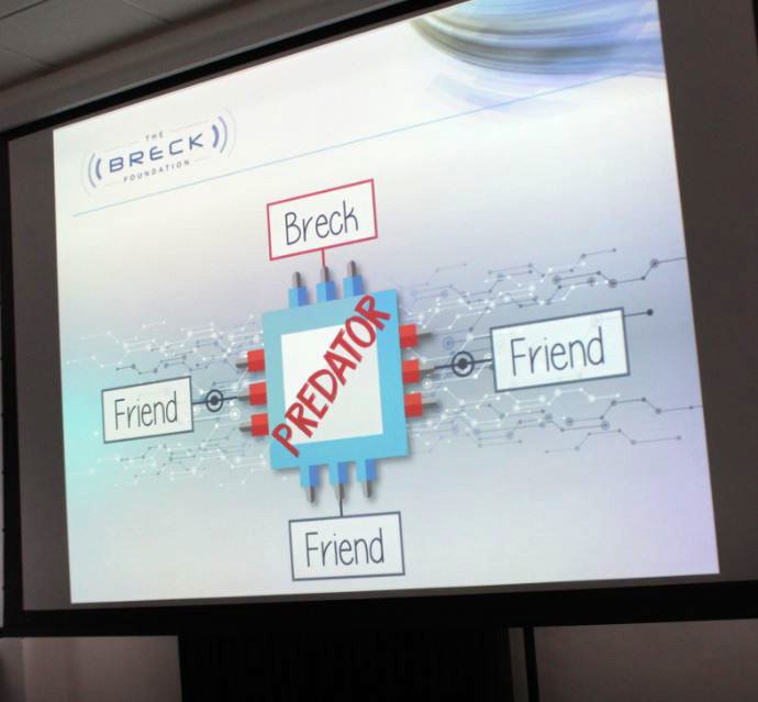 BarkingCollege's tweet photo. As part of #HCW we were visited by @thebreckfound providing information on how to stay #safeonline. Local B&amp;D Police cadets delivered the presentation (including one of our very own Public Service students) https://t.co/qMEvY8aaDo