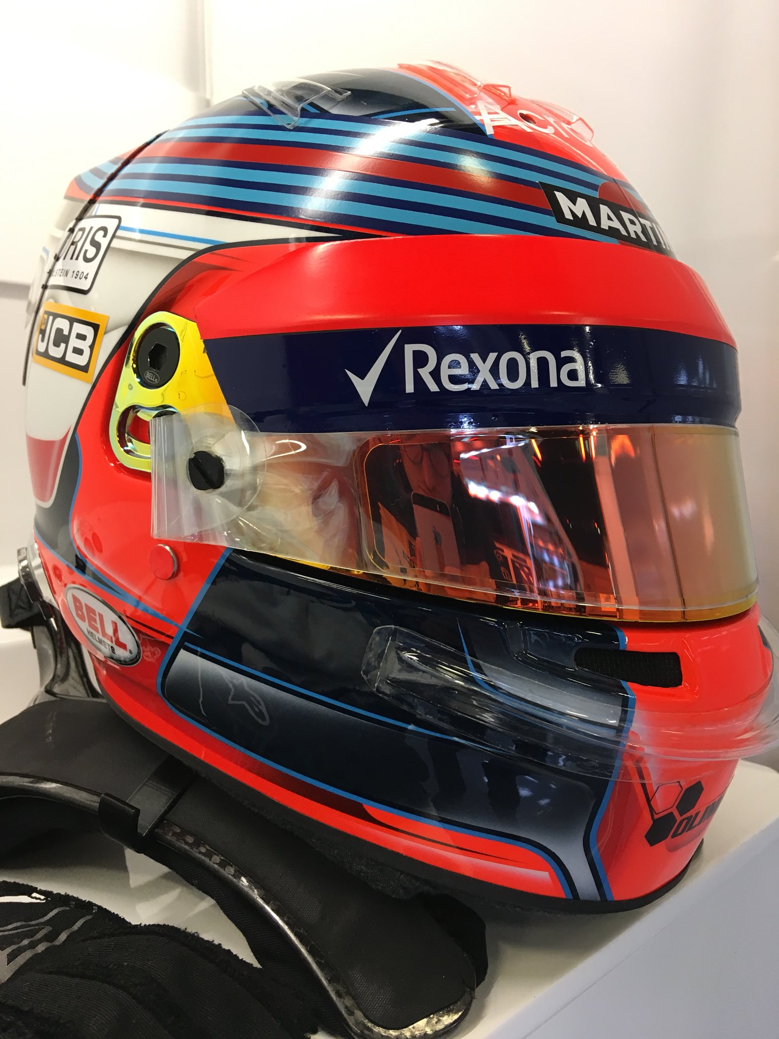 El casco de Kubica ...