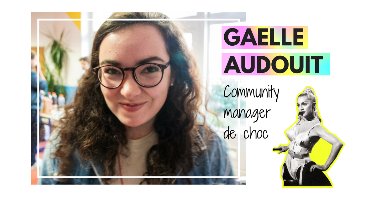 WebIslandNantes's tweet image. [Portrait #1] Qui se cache derrière la #TeamWebIsland ?
➡️ Gaëlle aka @sireneduweb
➡️ #TeamCom #WebIsland2018
➡️ 👑  des GIF
Elle est... 
🤕 Maladroite 
🧐 Curieuse 
😊 Pétillante
Elle aime...
😋 Les crêpes
😂 Les blagues
Mais aussi... les 🦄 &amp;amp; les 🧜‍♀️