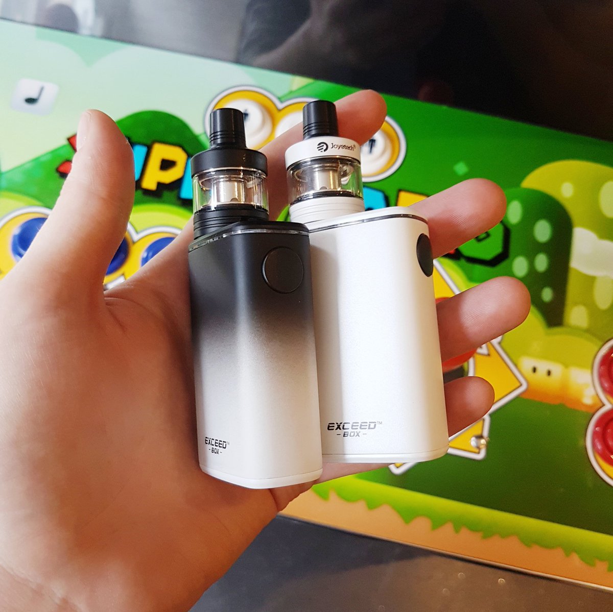 The Exceed box from Joyetech! 
3000mAh in built battery, two optional voltage modes, direct output or constant voltage output, easy to use top fill system and child proof, DL airflow and MTL airflow options.