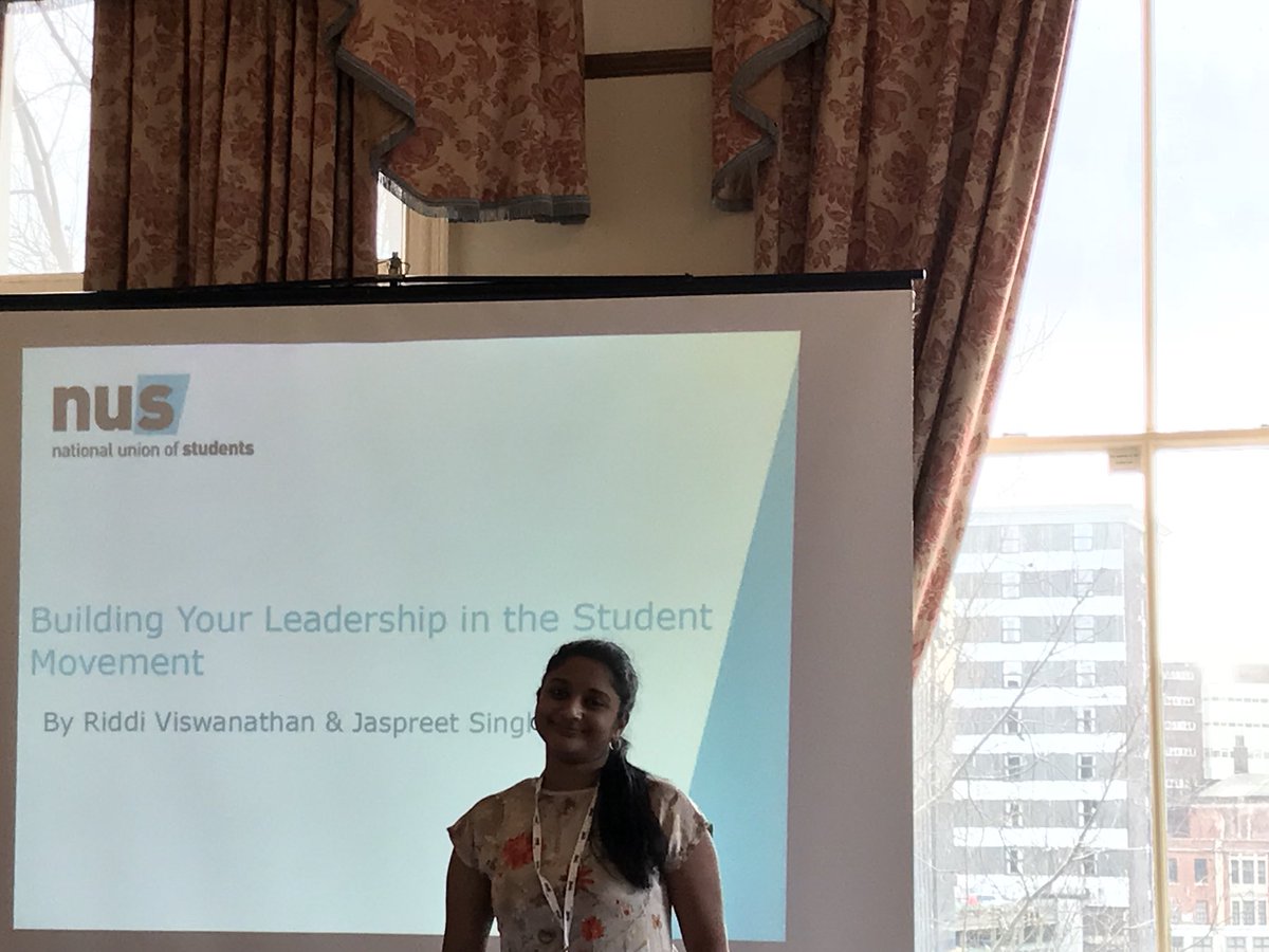 The girl that leads! @riddivisu1 
She’s delivering a presentation at the NUS International Student Conference in Sheffield! #StudentsOfTheWorld #WeAreInternational