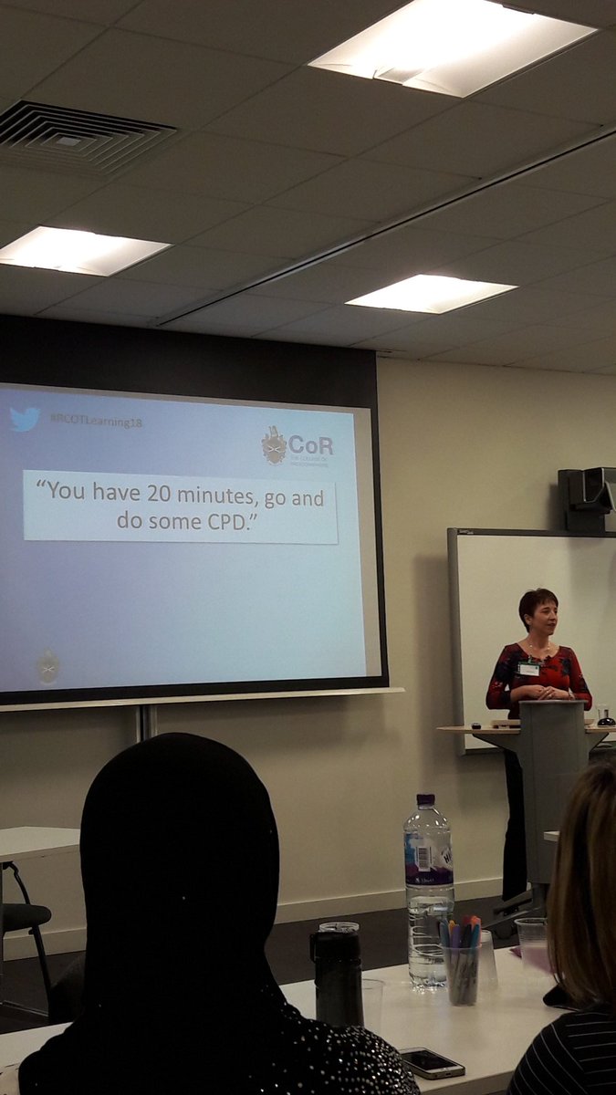 RCOTStudents's tweet image. If you had 20 mins to do CPD what would you do? How will you make the most of that time? #RCOTLearning18