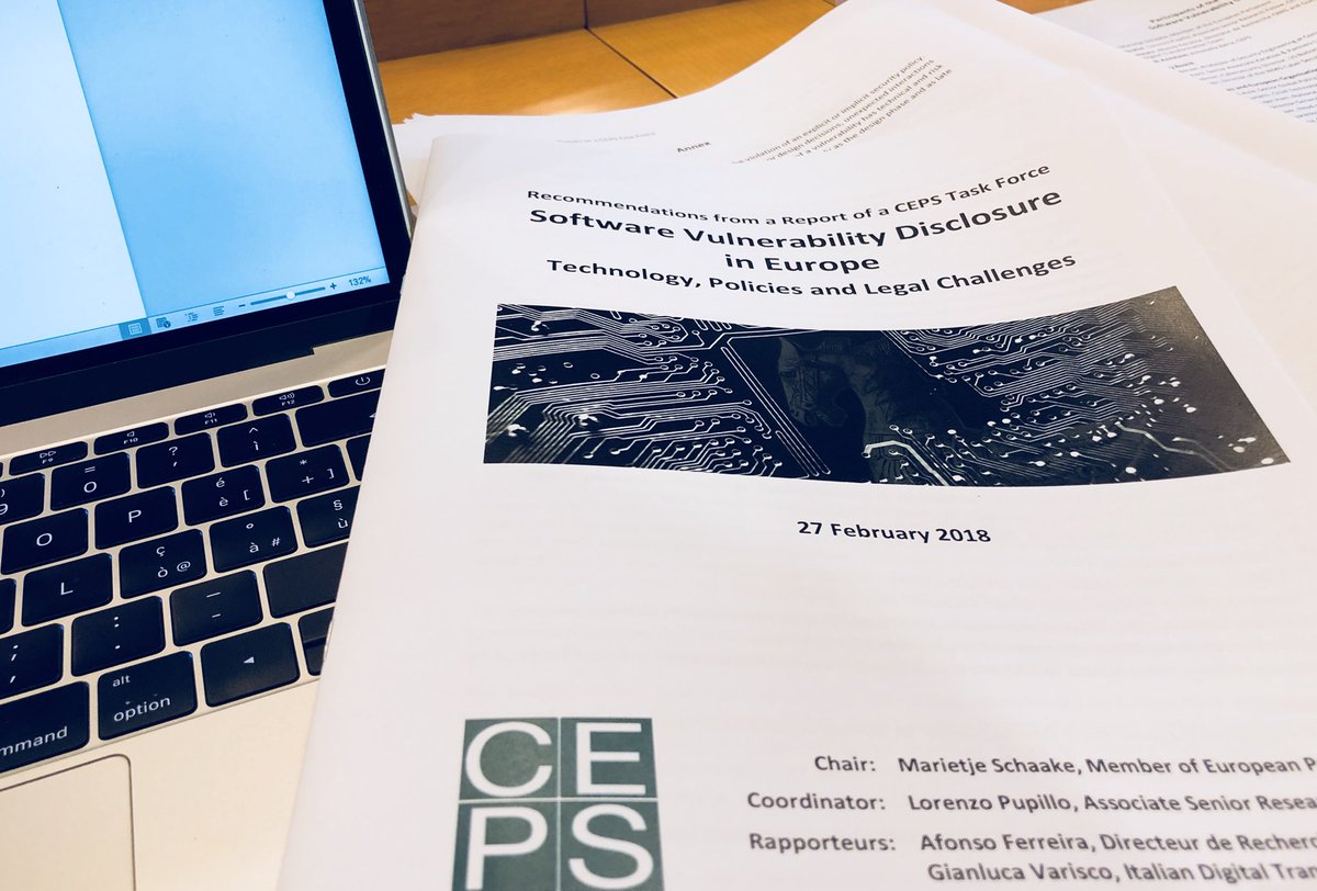 _AZarra's tweet photo. Policy Recommendations by #CEPStaskforce chaired by @MarietjeSchaake presented today at the @Europarl_EN. https://t.co/OwJUnVDf7j