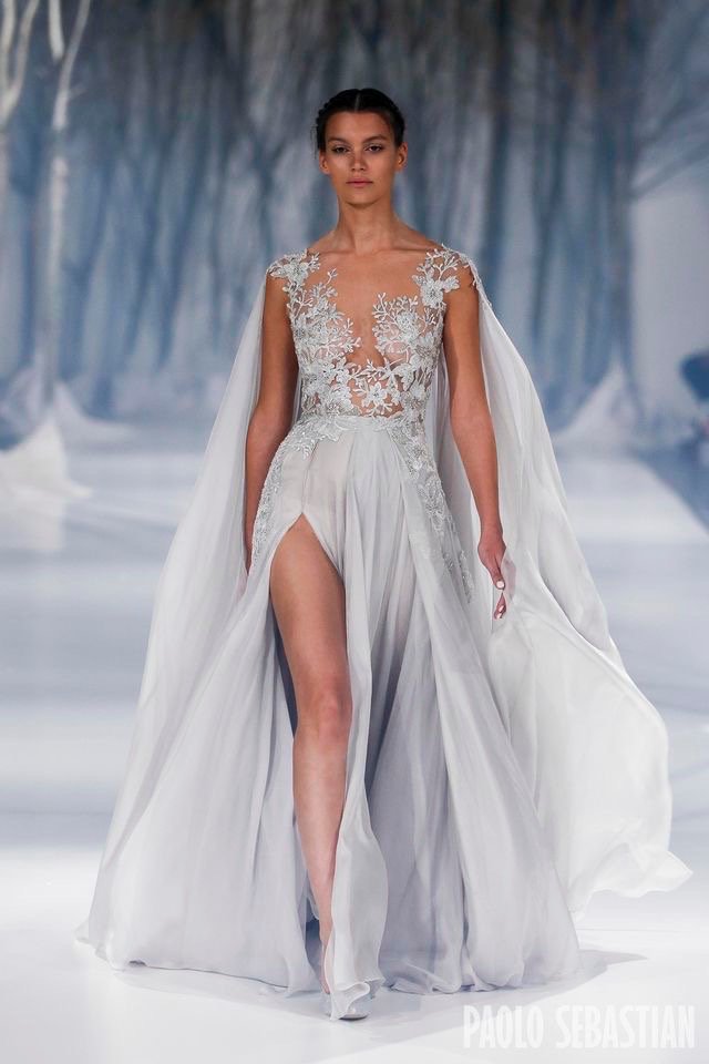 s n o w t u r e// this week’s #couturetuesday is a stunning Paolo Sebastian gown from AW16/17. Unpopular opinion- I don’t like snow. I’m over it and I’m ready to be wearing sandals again to be honest. But this gown is making me appreciate the beauty in the chill ❄️