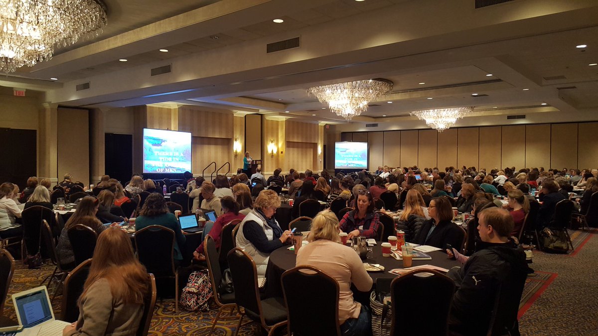 bluenotedreamer's tweet photo. @gifted_guru tells us that "Organized collections are called museums. Disorganized collections are called hoarding." There is still hope for me!! #KAGE2018 https://t.co/ObSqM27I5H
