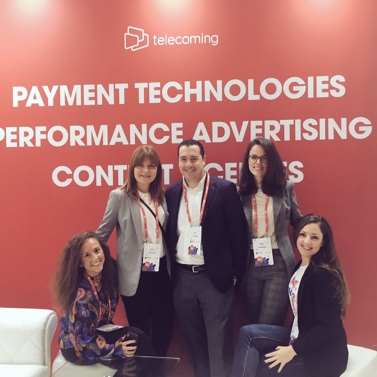 telecoming's tweet photo. All set for a #busymorning #simple #mobilethinking #MWC2018 @mcanalestol #brilliantteam https://t.co/TegzIP9IFS