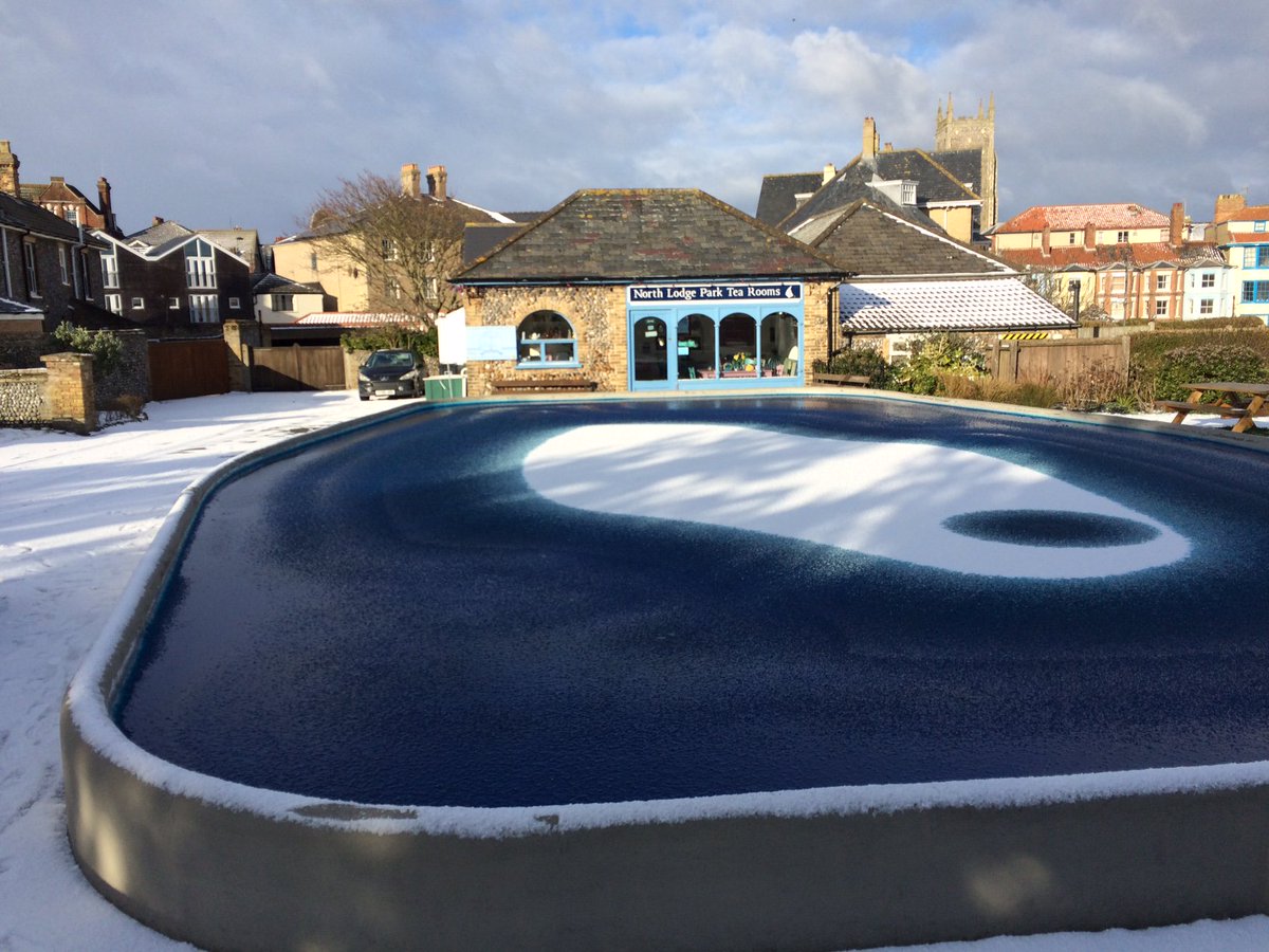 DBaleReporter's tweet image. Everything's frozen in Cromer this morning - including me!