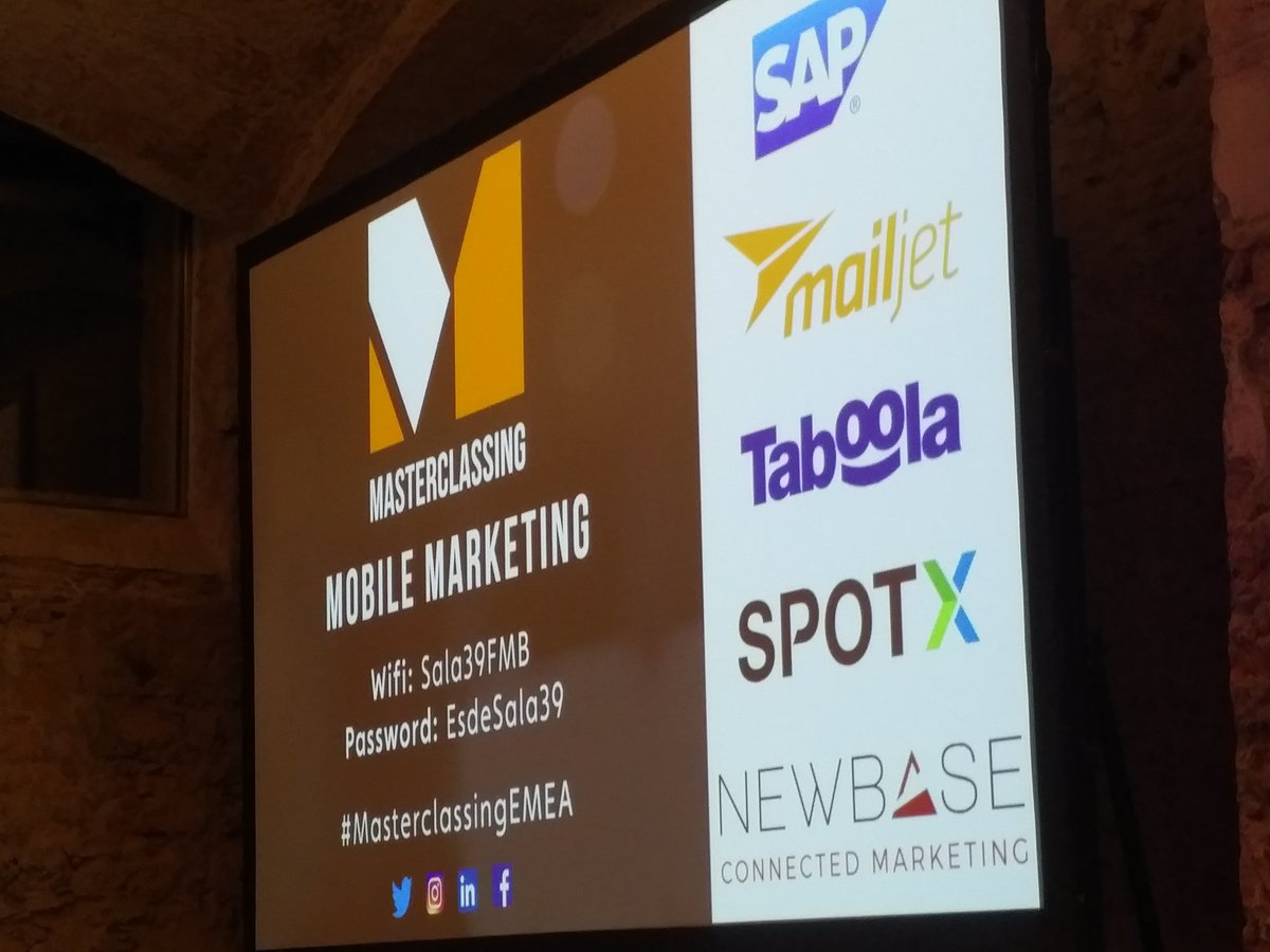 SpotX's tweet photo. We're pleased to be at #MasterclassingEMEA today on the stage with some other great companies #mwc18 #mwc18SptX @MMMagTweets https://t.co/GCnXGNJl0G