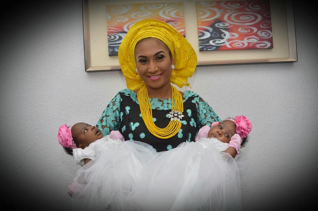 thebabingtonF's tweet photo. 'A mother's arms are made up of tenderness and children sleep soundly in them' - Victor Hugo
Throwback picture of Nnenna with her twins during dedication.
Countdown 2 #NNFHangoutWithMoms #MothersDayLoading #SomethingIsCookingNNF #MothersAreSuperSpecial #mothers #NnennaAndFriends https://t.co/S839ZGrT8L