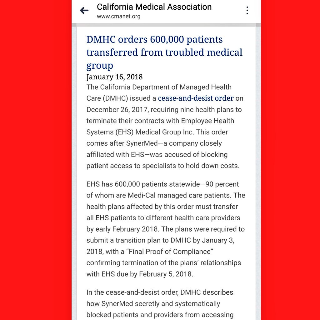 kittybaby76's tweet photo. SynerMed isn't the only one's to blame. 2 counties and over 5 years, YES 100% SynerMed's name is on all of my paperwork yet @LACareHealth is now infiltrating my attempts at better healthcare since December #SynerMed closed its doors mid November. When are us 650,000 getting help? https://t.co/N1pafbpgww