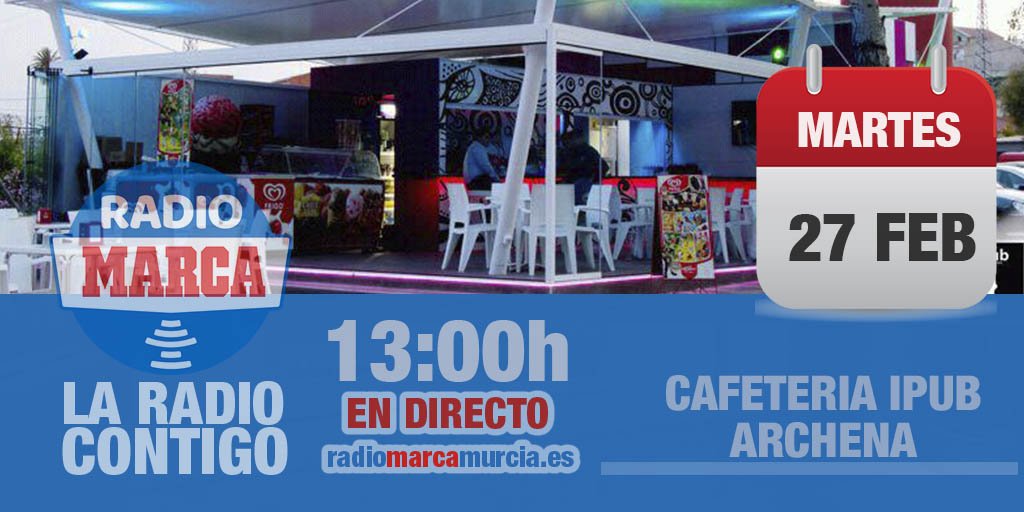 MurciaDeportivo's tweet photo. 🎋¡NOS ENCANTA EL VALLE DE RICOTE!

Hoy de 13:00 a 15:00 horas realizamos #DirectoMarcaRM desde Cafetería @iPubArchena , #Murcia. 

Toda #ElDeporteQueSeVive en vivo y en directo contigo. ¡Acércate y disfruta del deporte en un entorno inigualable! https://t.co/feqtIjiOmU