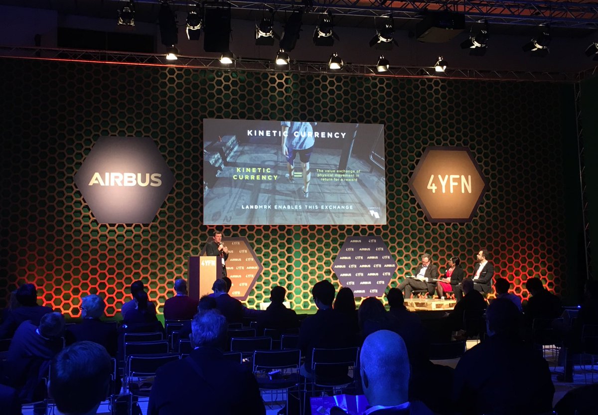 KPMG_EG_UK's tweet photo. Now we have @landmrk pitching their ‘kinetic currency’ enabling app #BestBritishMobileStartup @4YFN_MWC https://t.co/yjWf5Lfhuc
