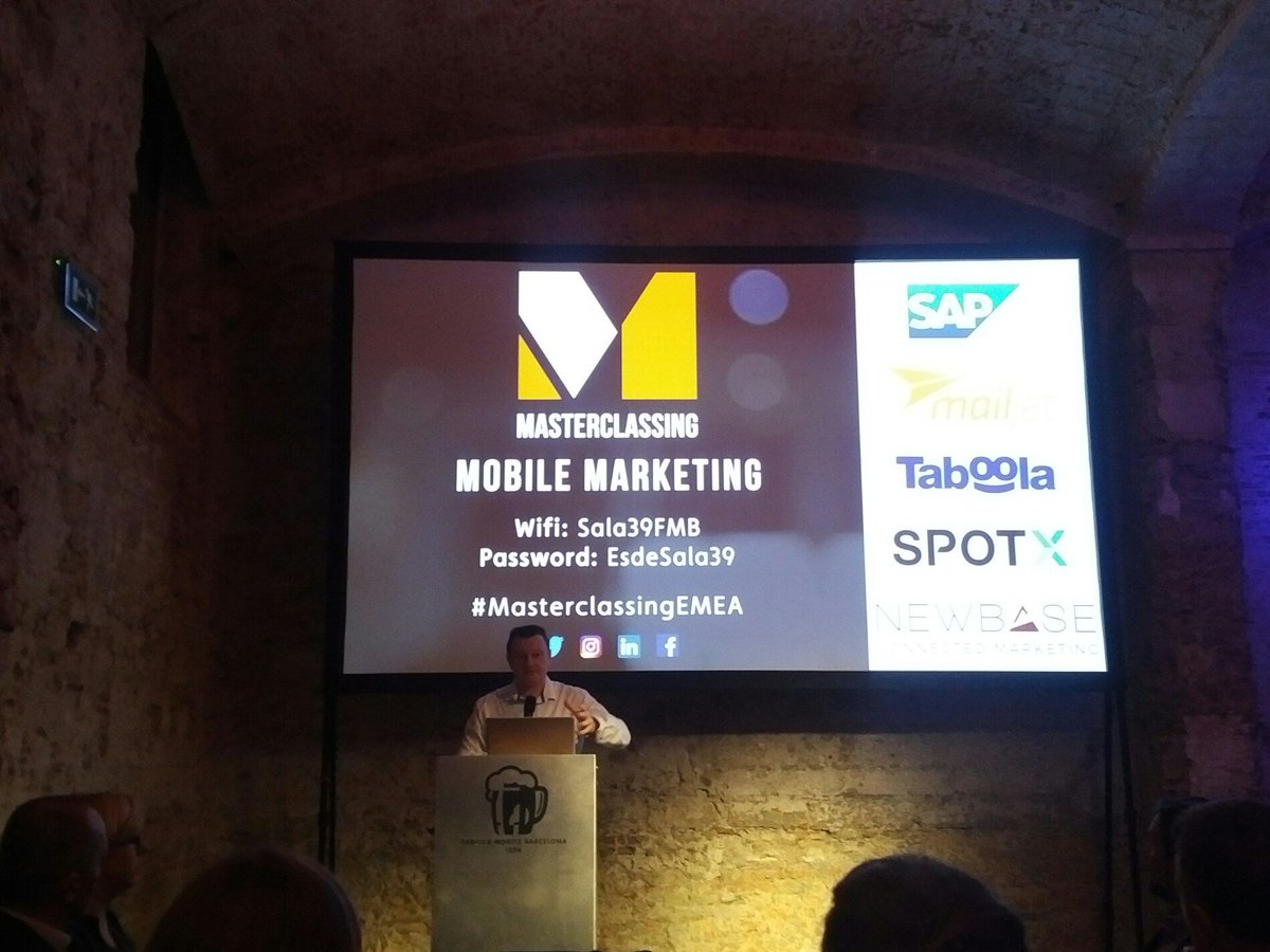 SpotX's tweet photo. Kicking off #MasterclassingEMEA in Barcelona this morning with @mobilemurphy @MMMagTweets https://t.co/vKEfNHgjwn