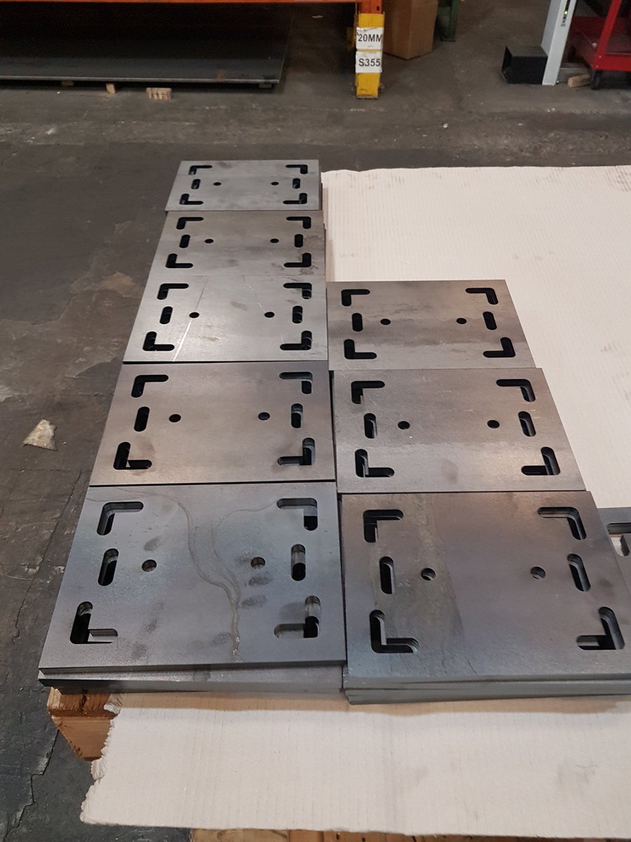 LASEREDC's tweet photo. A job in 12mm s275 cutting on our 8kw trumpf 5030. Material provided by @USPsteels #qualtysteel #qualitymachine #qualitycomponents for our customers . #trumpf #sheetmetal #lasercutting #ukengineering #ukmfg https://t.co/MnTTMt7WdD