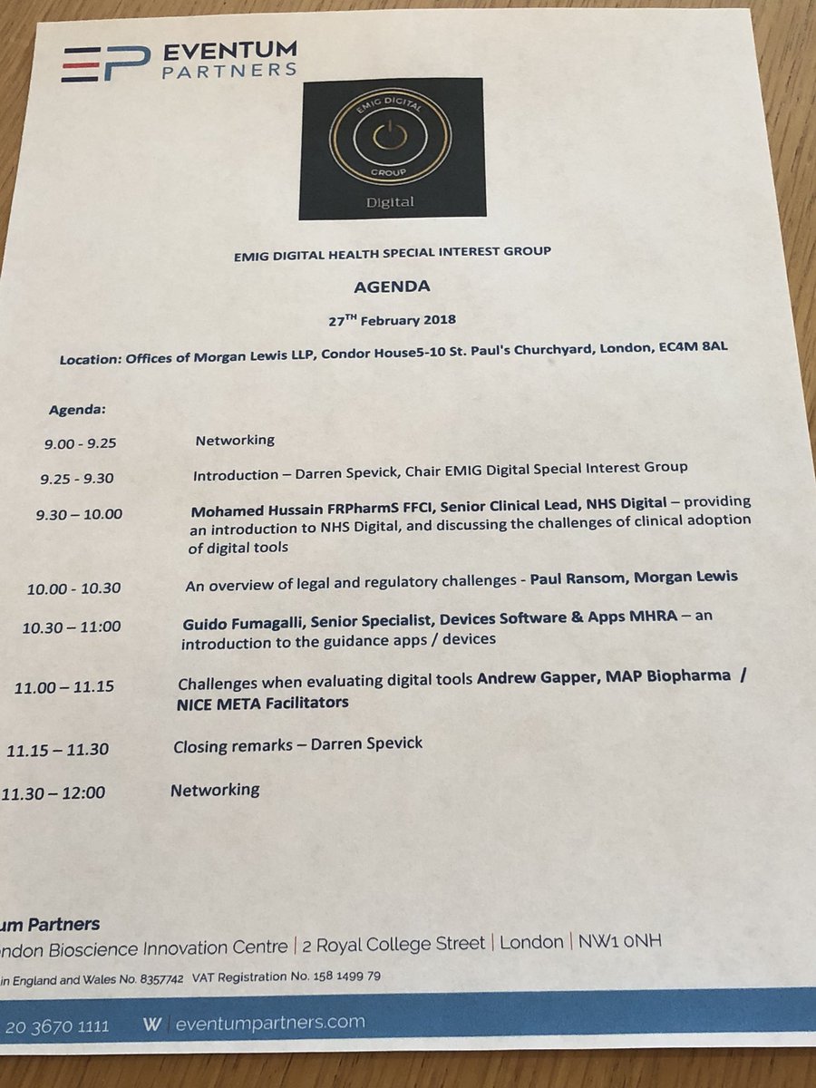 DigitalPhamcist's tweet image. Darren Spevick sets the context @EthicalMedicine 

#emig @techUK @NHSDigital