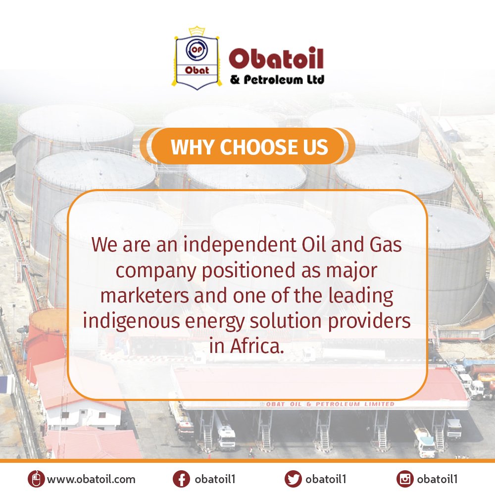 ObatOil1's tweet photo. @ObatOil1  a major market maker in the Oil business with a growing list of offices, including those in Europe and America.
Our resources &amp; strengths have established us as major provider in the global energy market while enhancing our status as global player in oil trading. https://t.co/fnVrvdc8t8