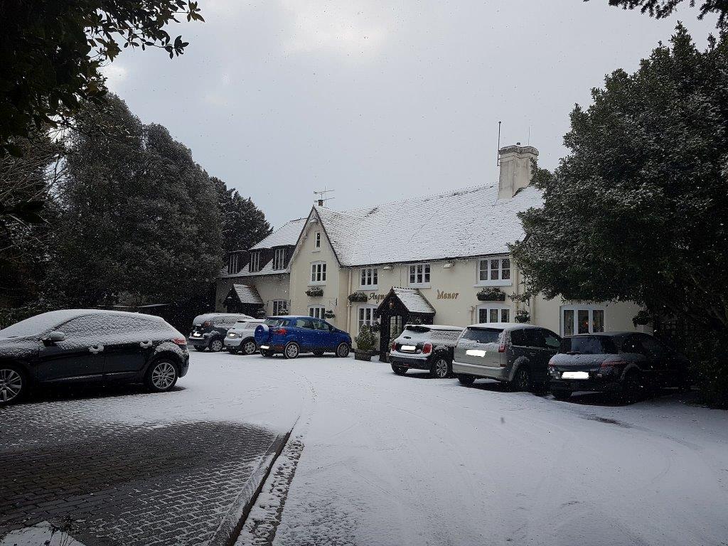 ❄️❄️ #angmeringmanor #angmering #snow #hotel #spa #winter ❄️❄️