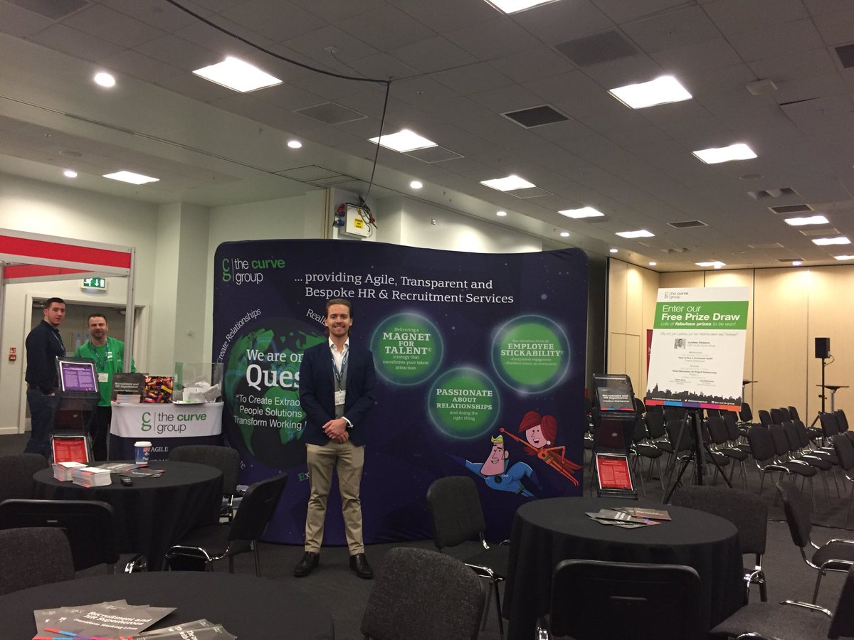 thecurvegroup's tweet photo. All set up and ready to go...bring on the networking #IHRE18 https://t.co/HYetGflc3d
