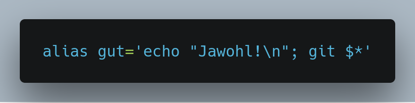 JulienDemangeon's tweet photo. Halt! Ich habe einen Alias für dich! #devquote #protip #bash via @Sethpolma https://t.co/4vtKo4AXlB