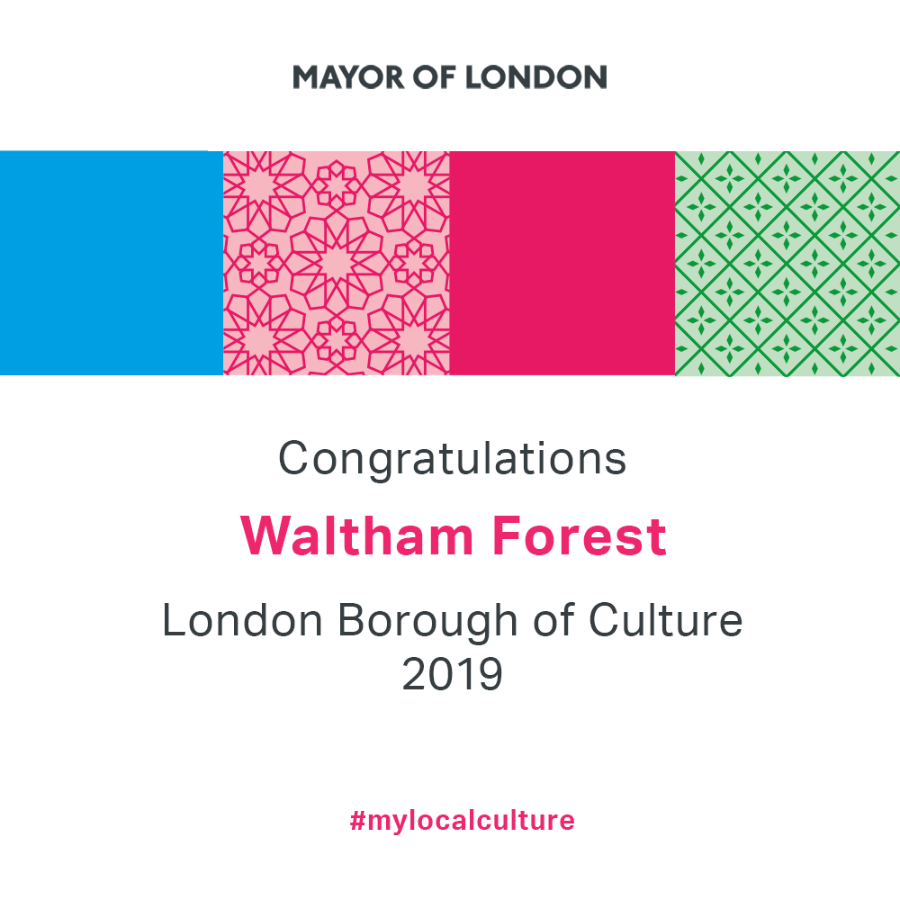 LDN_Culture's tweet photo. Congratulations to Waltham Forest @wfcouncil, London Borough of Culture 2019! Their bid has attracted a huge support from the local community #WFCulture19 #mylocalculture https://t.co/indcAVYhn3
