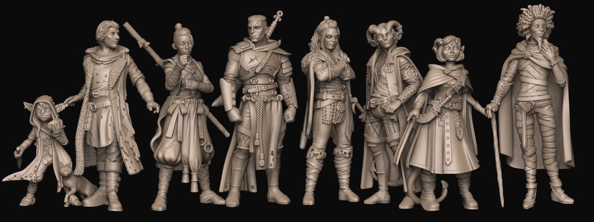 Ahem, <a href="/kharypayton/">Khary Payton</a> I HAD to add Shakaste to my #CriticalRole minis set! We have painted and sent a set of these to <a href="/matthewmercer/">Matthew Mercer</a> and the cast, so I will make sure this one heads over to them as well :) Plus, timelapse head sculpt! vimeo.com/257669680