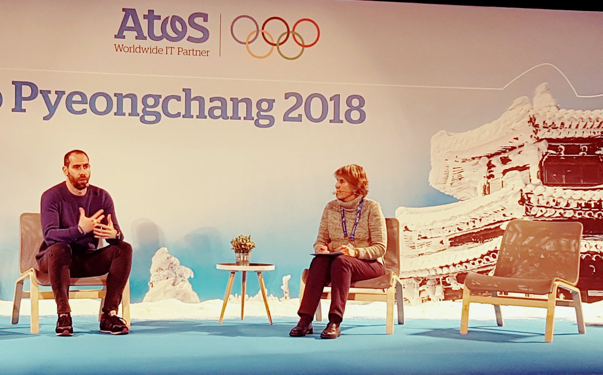 While #AtosTeam have no rest and  are getting ready for the Paralympics. Olympic athletes getting back home! Welcome <a href="/AnderSkeleton/">Ander Mirambell OLY</a> at our event