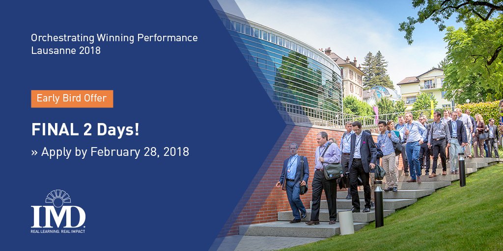 Our OWP program is back! Join us from 25-29 June 2018 #Lausanne campus. bit.ly/2sMq0Xw  #IMDImpactOWP #Leadership