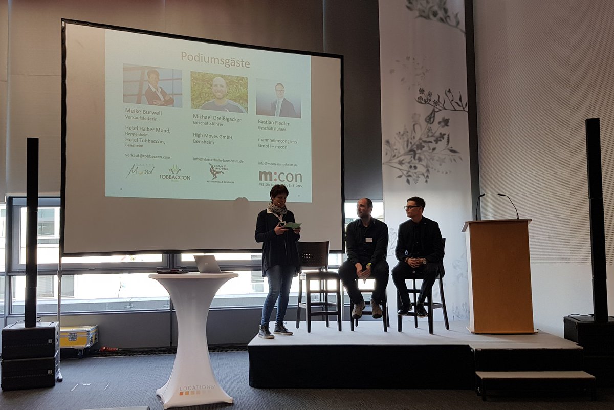 ArndtZimmermann's tweet photo. Best Practice Forum mit Bastian Fiedler, @mconMannheim, Michael Dreissigacker, #HighMoves, Meike Burwell, Hotel #Tobaccon. #locations #Mannheim https://t.co/gcgaQQuXKo