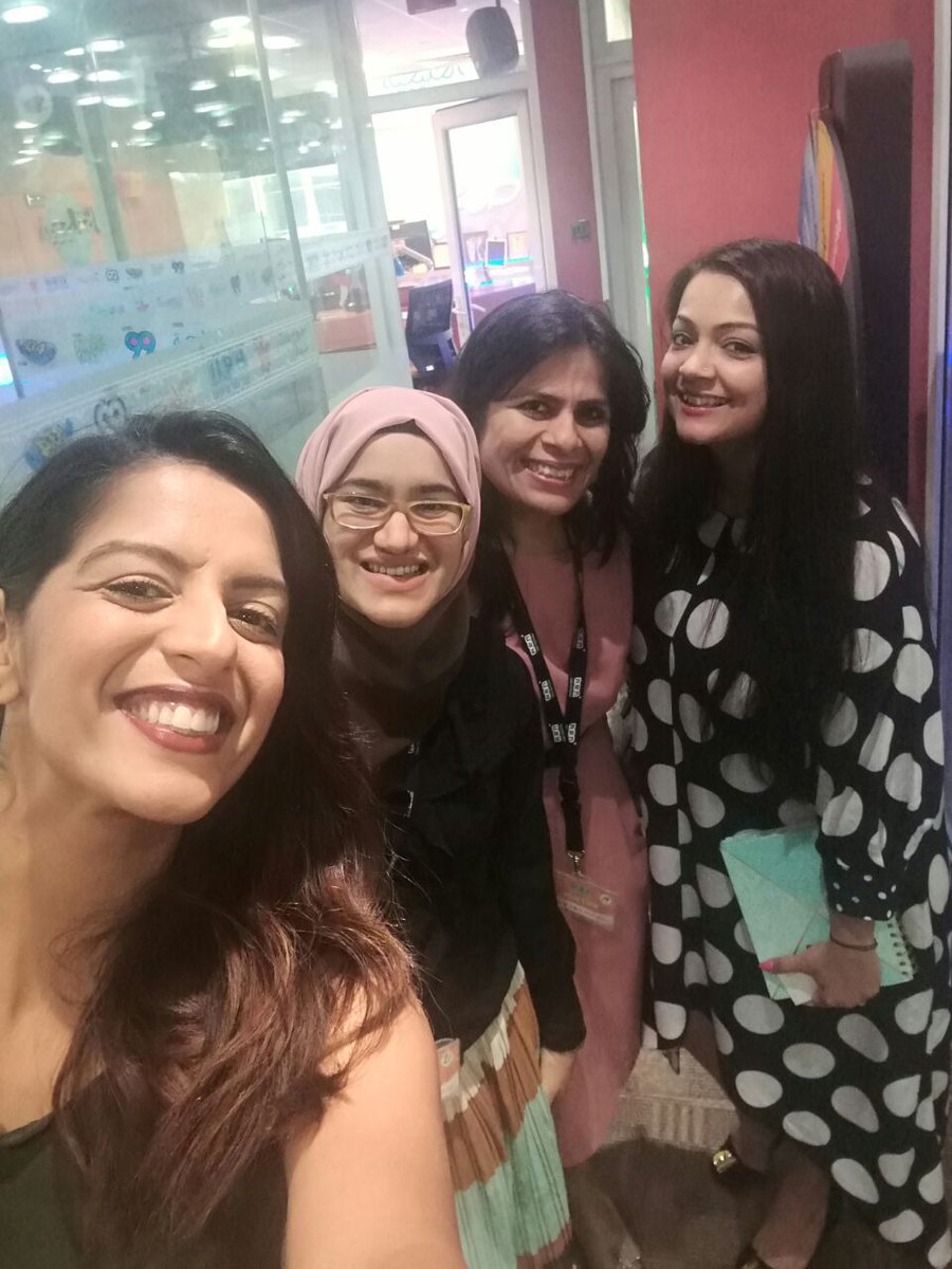 CroweUAE's tweet photo. @crowehuae's Manya and Reefat, part of the #Tamouha #WomenEmpowerment Initiative at #UAE's top #Bollywood radio station @City1016. Let us continue to promote #awareness on women's role in the workplace. #CroweLadies #CroweCares https://t.co/gvXFbGG6ul