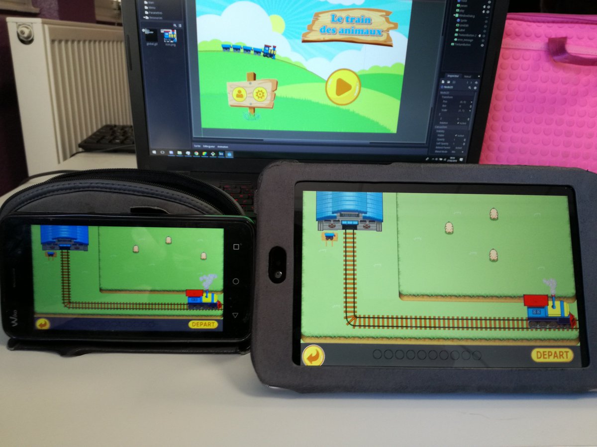 TrainDesAnimaux's tweet photo. Grâce à @godotengine nous avons une application responsive !! #LPDAWIN https://t.co/CJheoIesoI