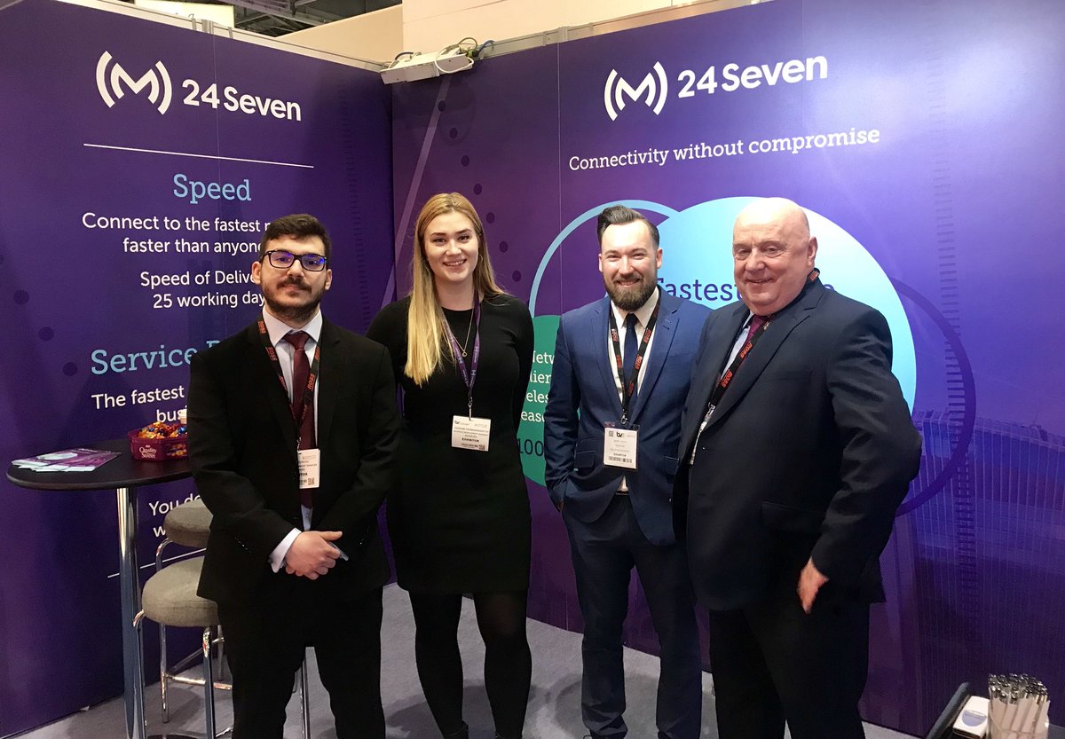 WeAreM247's tweet photo. Our team are ready to go, come chat to them about all your connectivity needs. Stand L18. #BVE18 https://t.co/PmztF7NFox