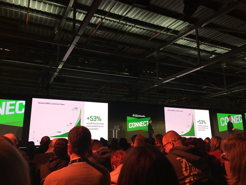 AmandaCWatts's tweet photo. Inspiring start to #qbconnect small businesses need help from an accountant... 89% say they are more successful when they work with an accountant https://t.co/t0bdVXyAWE