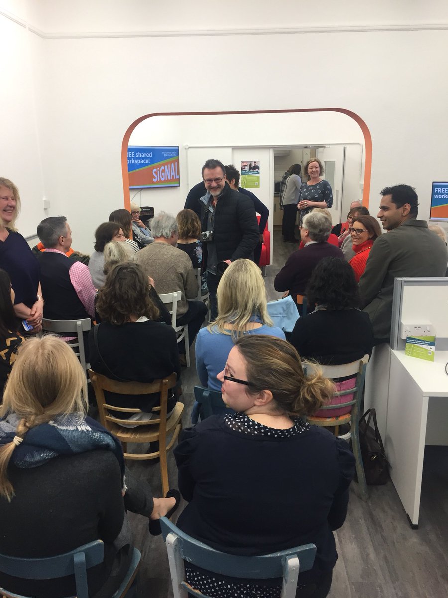 FdK_Simon's tweet photo. At the launch of Signal Bordon this morning - a fantastic turnout for the start of this amazing new, free co-working space. We are delighted to have been involved with the building of the Signal brand. check it out: https://t.co/rdKd7HqjGi #signalbordon @signalbordon https://t.co/bKTs5jJvkq