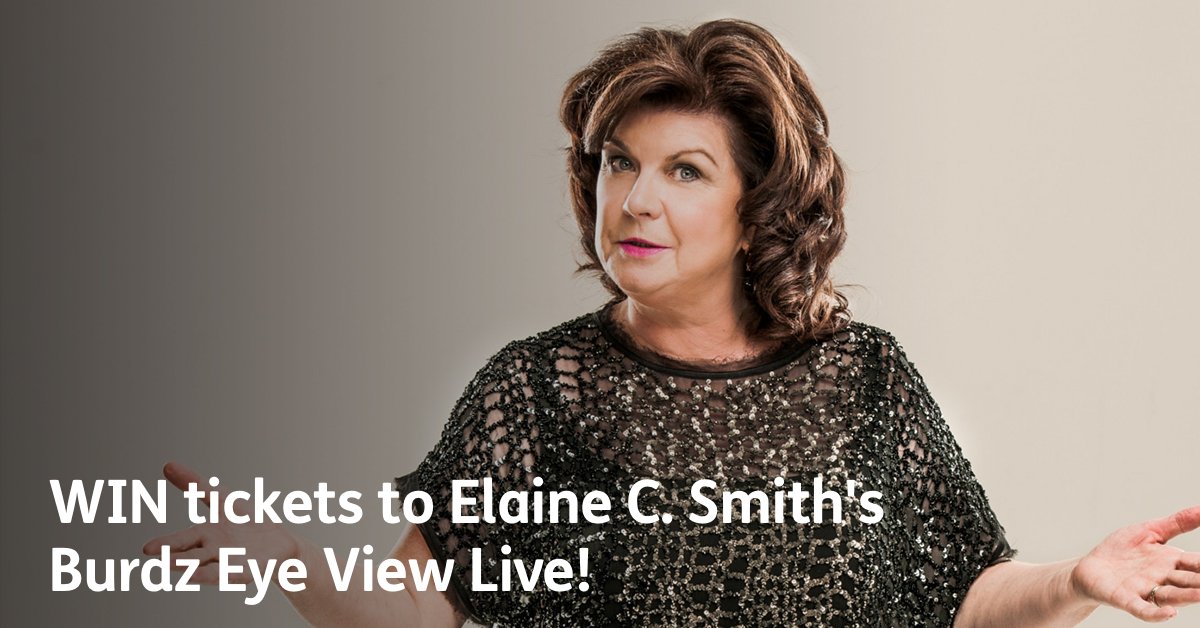 WIN tickets to Elaine C. Smith's #BurdzEyeView Live at <a href="/GlasgowComedy/">Glasgow Comedy Festival</a> ! (ends 12pm Sunday 11th of March, entrants 18+, T&amp;C's apply) Good Luck! Enter here: competitions.stv.tv/enter/10205/