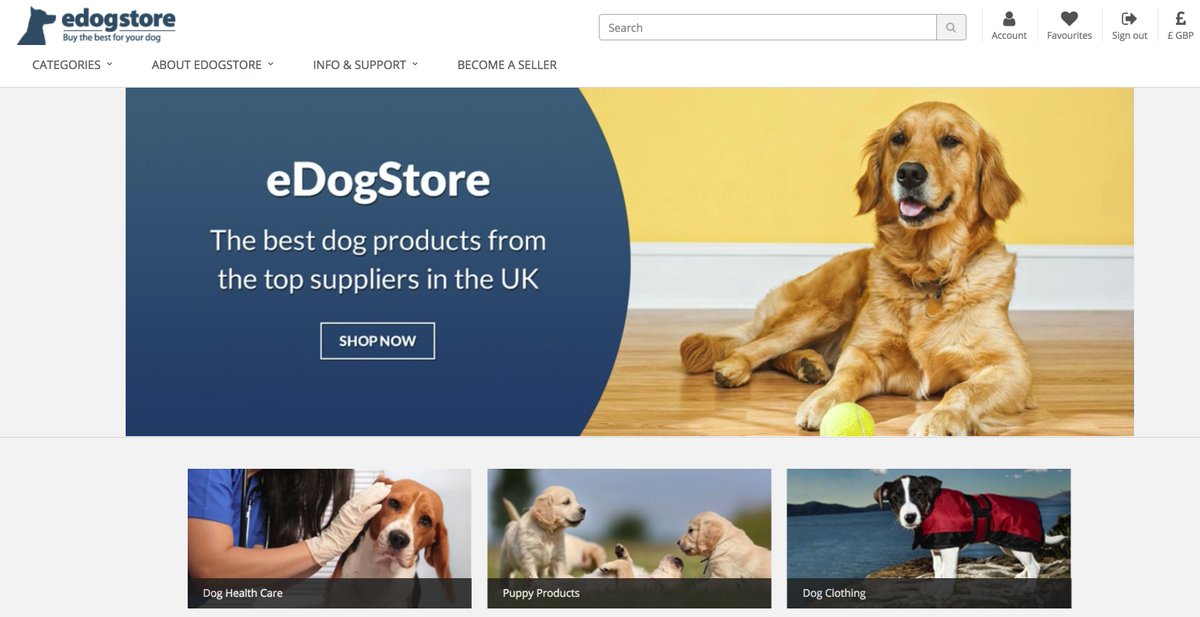 Our sister website <a href="/eDogStore/">eDogStore</a> has a brilliant range of dog products at great prices. Come and have a look edogstore.co.uk