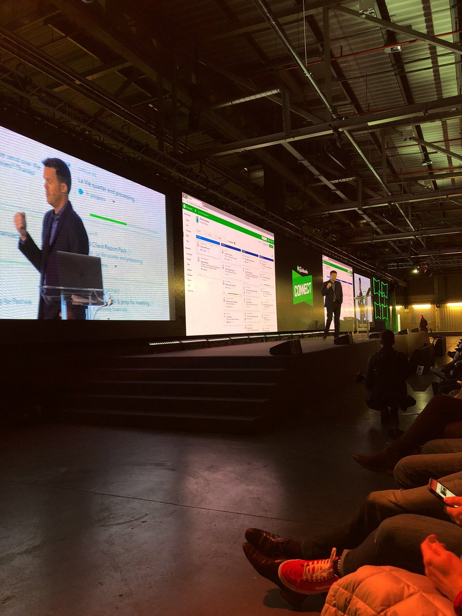 TSheets_Sandy's tweet photo. #QBConnect kicking off the first keynote with the awesome @Rich_Preece #TeamIntuitTSheets #TSheetsTuesday https://t.co/4fQejiDkHW