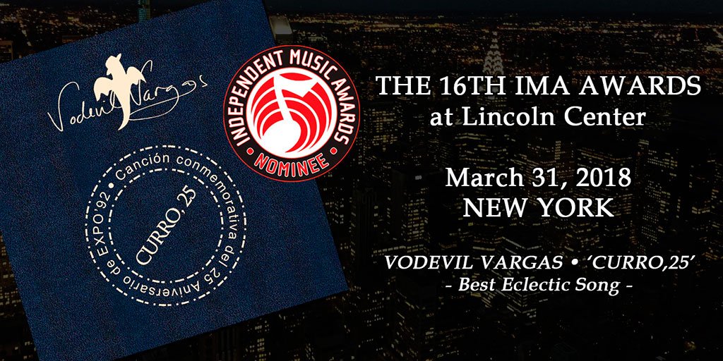 'CURRO, 25', la canción compuesta para celebrar el 25 Aniversario de EXPO'92, ha sido nominada a la decimosexta edición de The IMAs (USA) ¡Nos vemos en New York el próximo 31 de Marzo!

► Making Of: youtu.be/HWoylwKLj1Q

#25Expo92 #Curro25