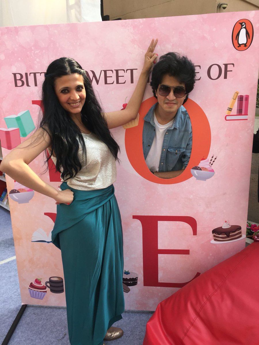 indianinstincts's tweet photo. Miniya Chatterji at Dessert Bazaar with @BilalS158 - the 23 year old child prodigy who is a successful author of 3 novels besides being #superstar Shahrukh Khan's media manager. https://t.co/BlkZkdcrFt