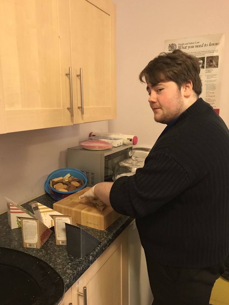 EACarers's tweet photo. Brad is looking forward to welcoming our Tuesday Carers Support group at our Foregate Kilmarnock today from 11am until 1pm. Lunch provided as well as some fun and plenty of cups of tea and coffee! Come and join us if you are a carer from East Ayrshire. 01563 571533 for more info https://t.co/p2yN4zyLAG