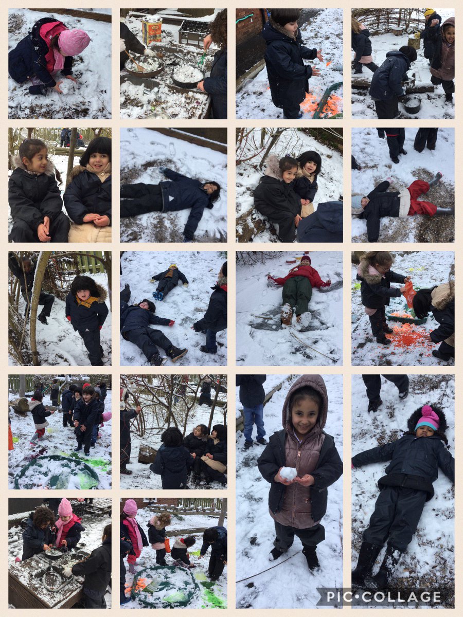 We have had so much fun in the snow this morning