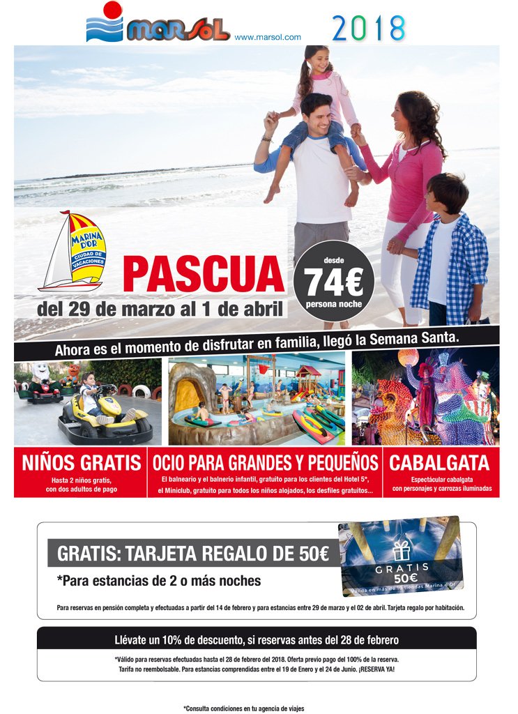 ViajesMarsol's tweet photo. Si esta Semana Santa te quedas en casa es porque quieres 😉
MARSOL te ofrece planes para TODOS al MEJOR PRECIO 😍
- Circuitos Semana Santa
- Marina D'or 
- Pueblo índalo (Mojácar-Almería)  
 Información y reservas en tu agencia de viajes habitual con @ViajesMarsol 
#FelizMartes https://t.co/GYXHXz1k41