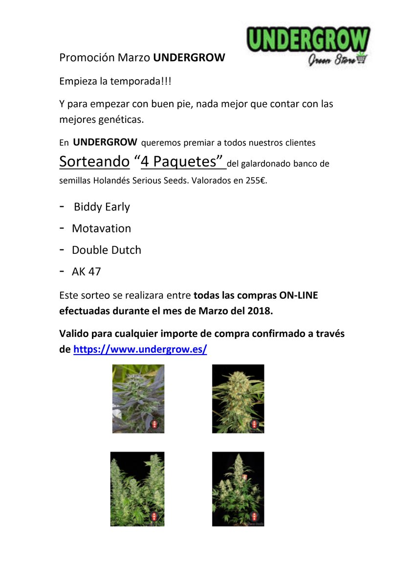 undergrowbcn's tweet photo. Sorteo Marzo 2018 @undergrowbcn https://t.co/axDmCi2SEb