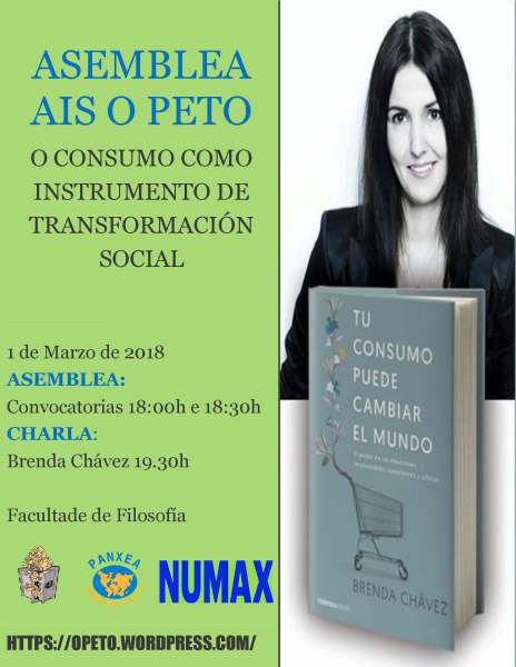 O xoves 1 marzo ás 19.30h na fac de filosofia da USC: <a href="/BrendaChavez_/">@brendachavez.bsky.social</a> o consumo como instrumento de cambio: <a href="/NosTelevision/">Nós Televisión</a> <a href="/Gconfidencial/">Galicia Confidencial</a> <a href="/SermosGaliza/">sermosgaliza</a> <a href="/prazapublica/">Praza Pública</a> <a href="/OSaltogz/">O Salto Galiza</a>