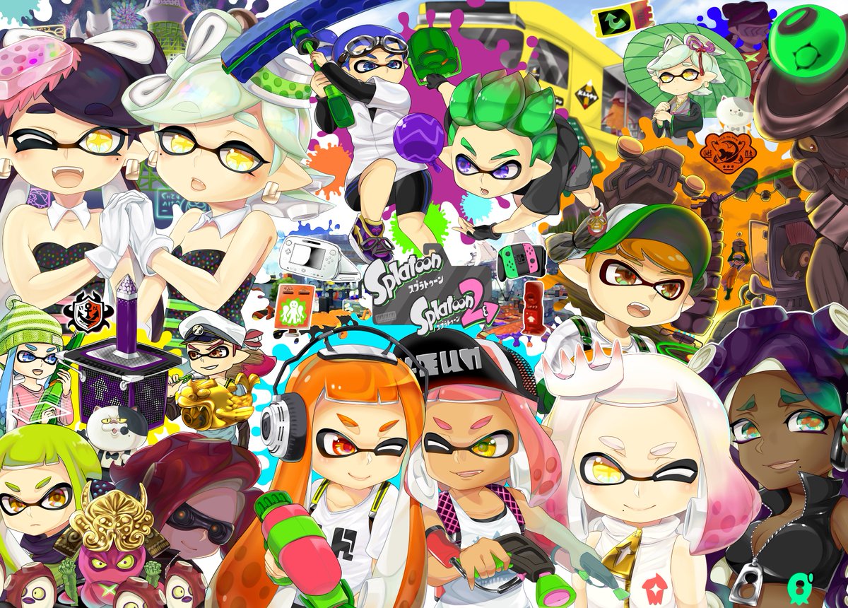 あおひと Splatoon Splatoon2 スプラトゥーン2 イラスト １ ２