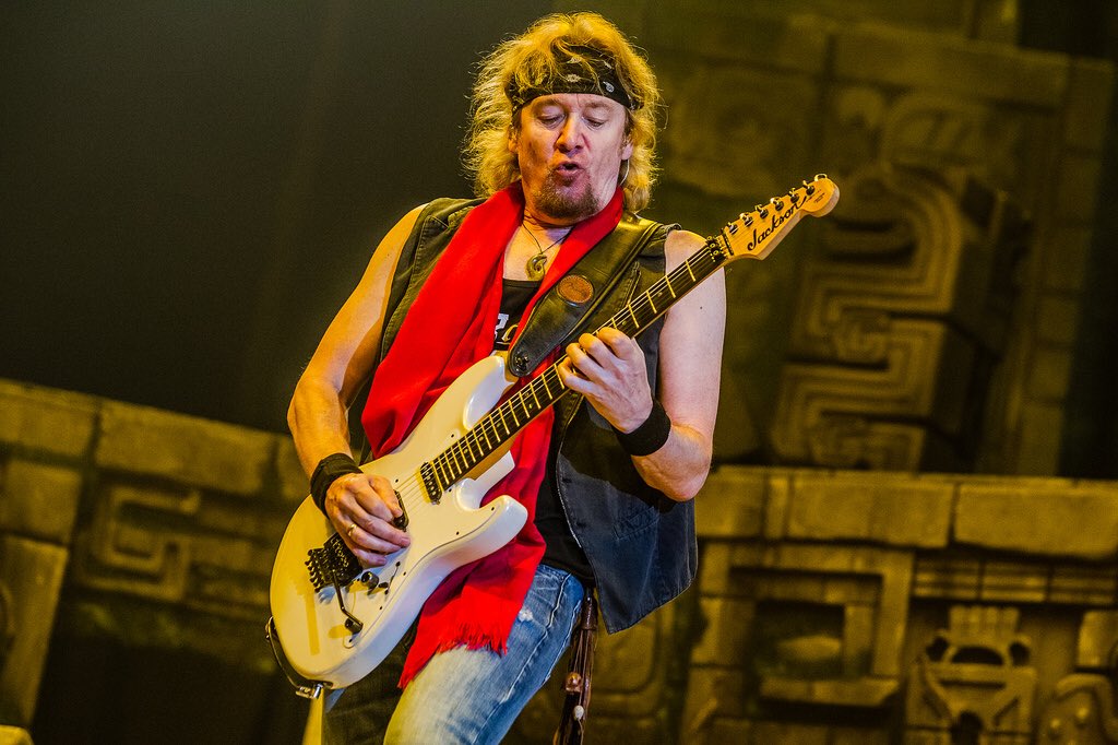 Happy Birthday to the skilfull guitarist Adrian Smith! 
The world wouldn\t have been the same without Iron Maiden  