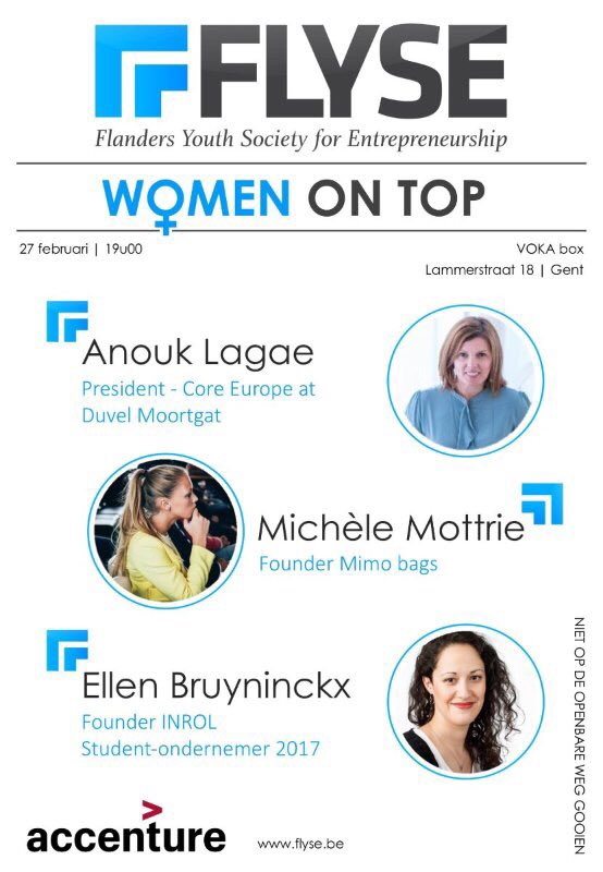 FLYSE_BE's tweet photo. Vanavond is het Women On Top. Drie inspirerende onderneemsters komen vertellen over hun weg naar de top. Meer info: https://t.co/Y51JqShjnJ https://t.co/0sWOjiBSTy