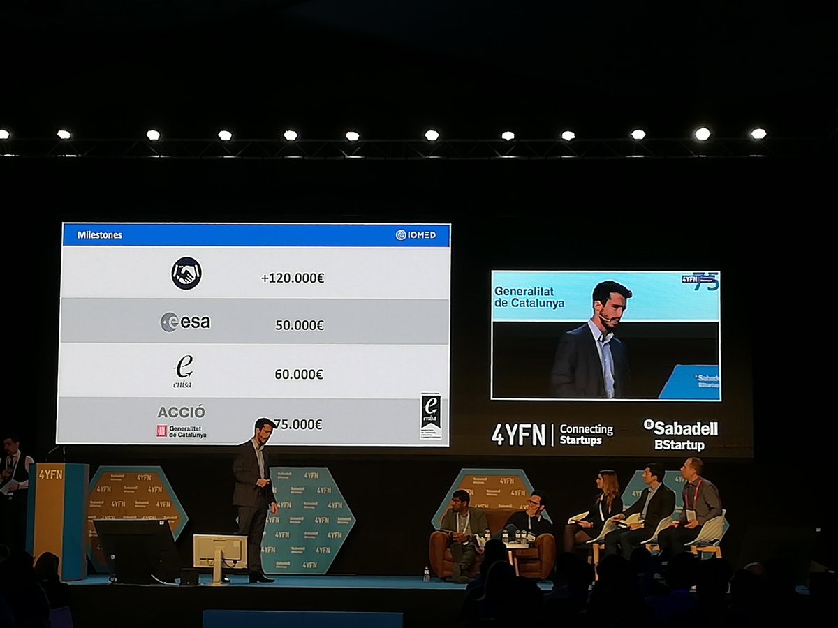 TheBiker95's tweet photo. Escuchando a Javier de Oca en su pich de @iomed_ehr en el @4YFN_MWC #InnfUNAV Realismo, crecimiento y cabeza alta! https://t.co/adY9PokFts