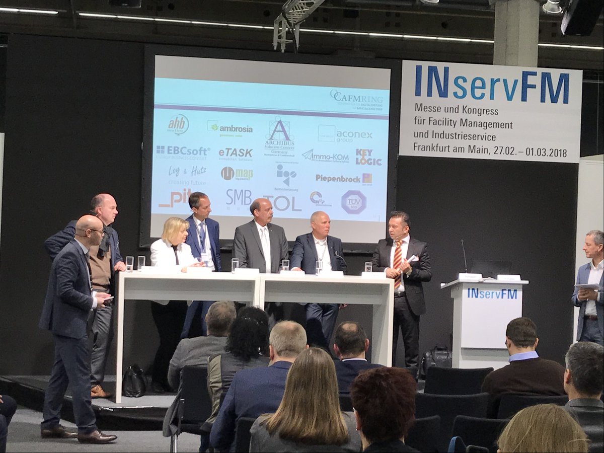 CafmConnect's tweet photo. Tümkaya: „Schnellere Inbetriebnahme dank #CafmConnect“ #INservFM @cafmring Messeforum https://t.co/xUl994y4o2
