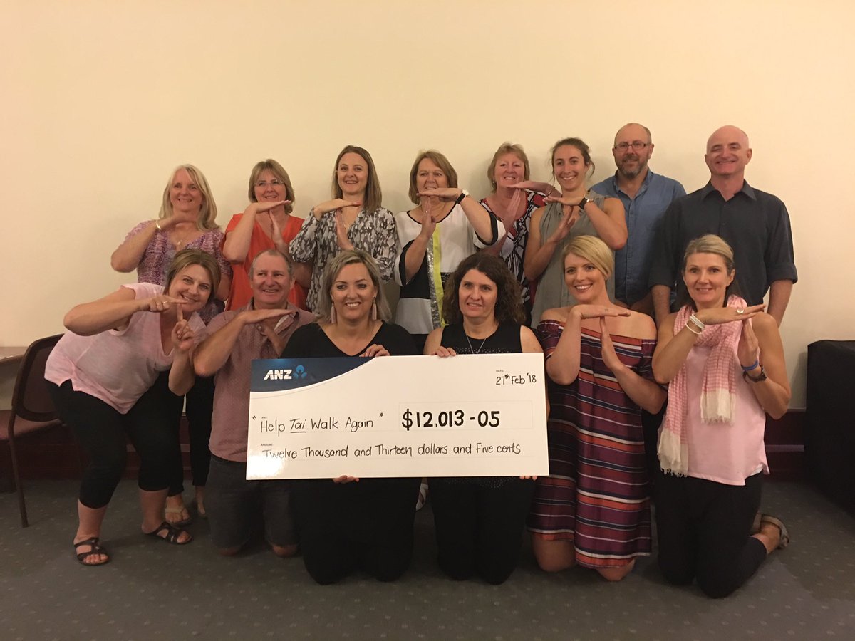 petasmith79's tweet photo. A sensational effort from our #NWSA @ANZ_AU team raising $12,013.05 for Tai Martin-Page. #helptaiwalkagain #taisroadtorecovery #gettaibackonhisfeet https://t.co/P1Yh66by8O